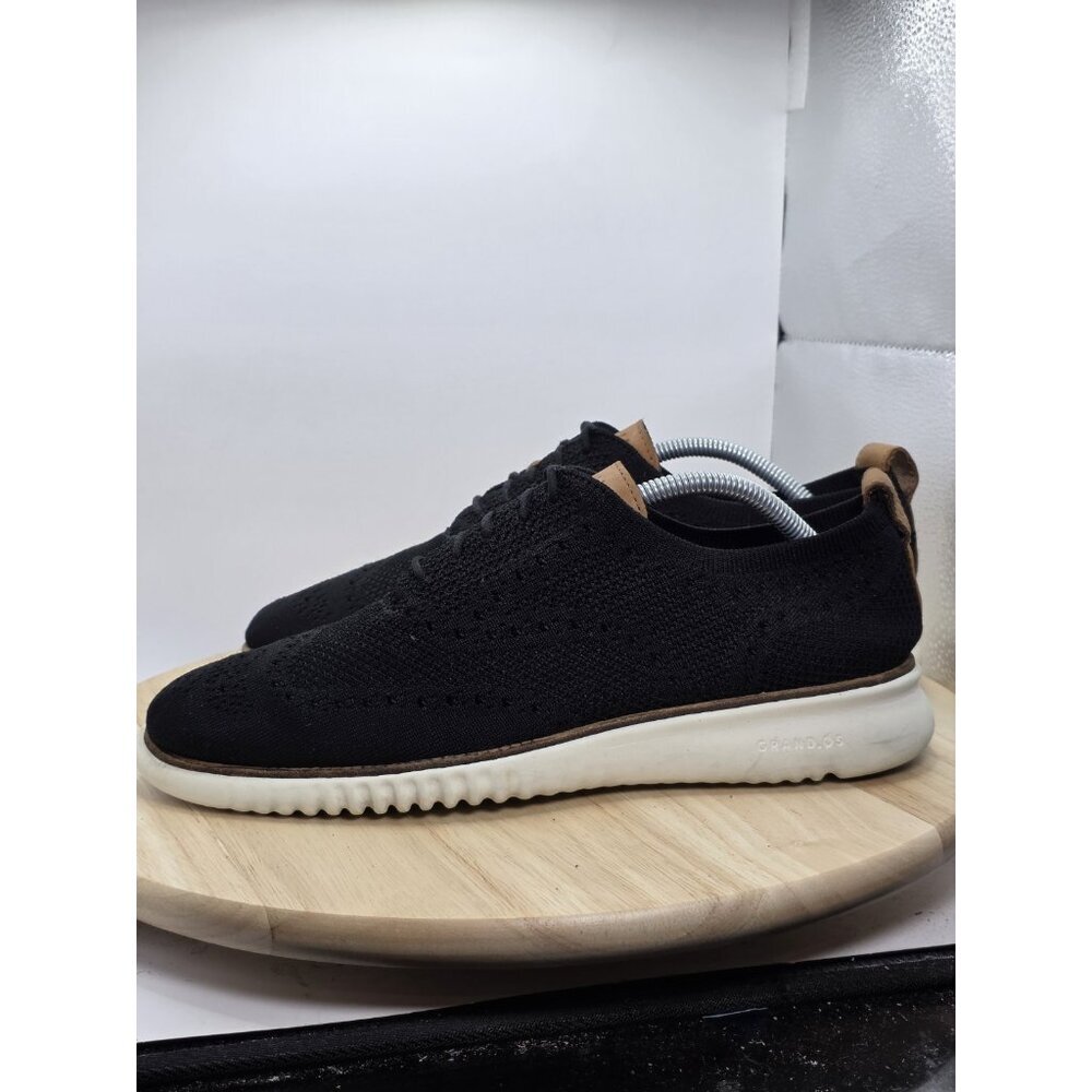 Cole Haan Mens 2.ZeroGrand Stitchlite C27568 Black‎ Oxford Shoes Size 9M